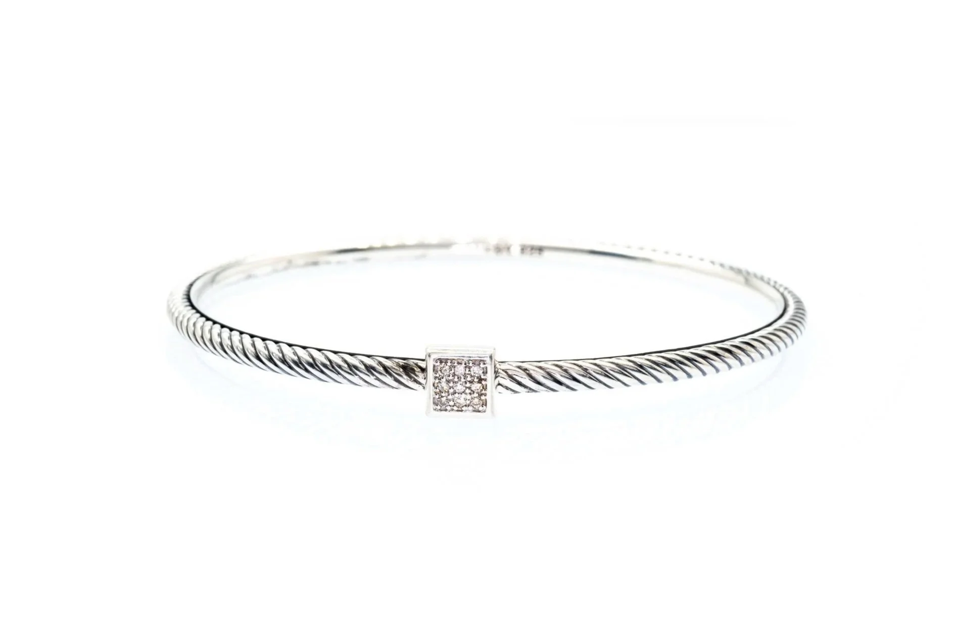 (F)Sterling Silver Designer David Yurman Bracelet