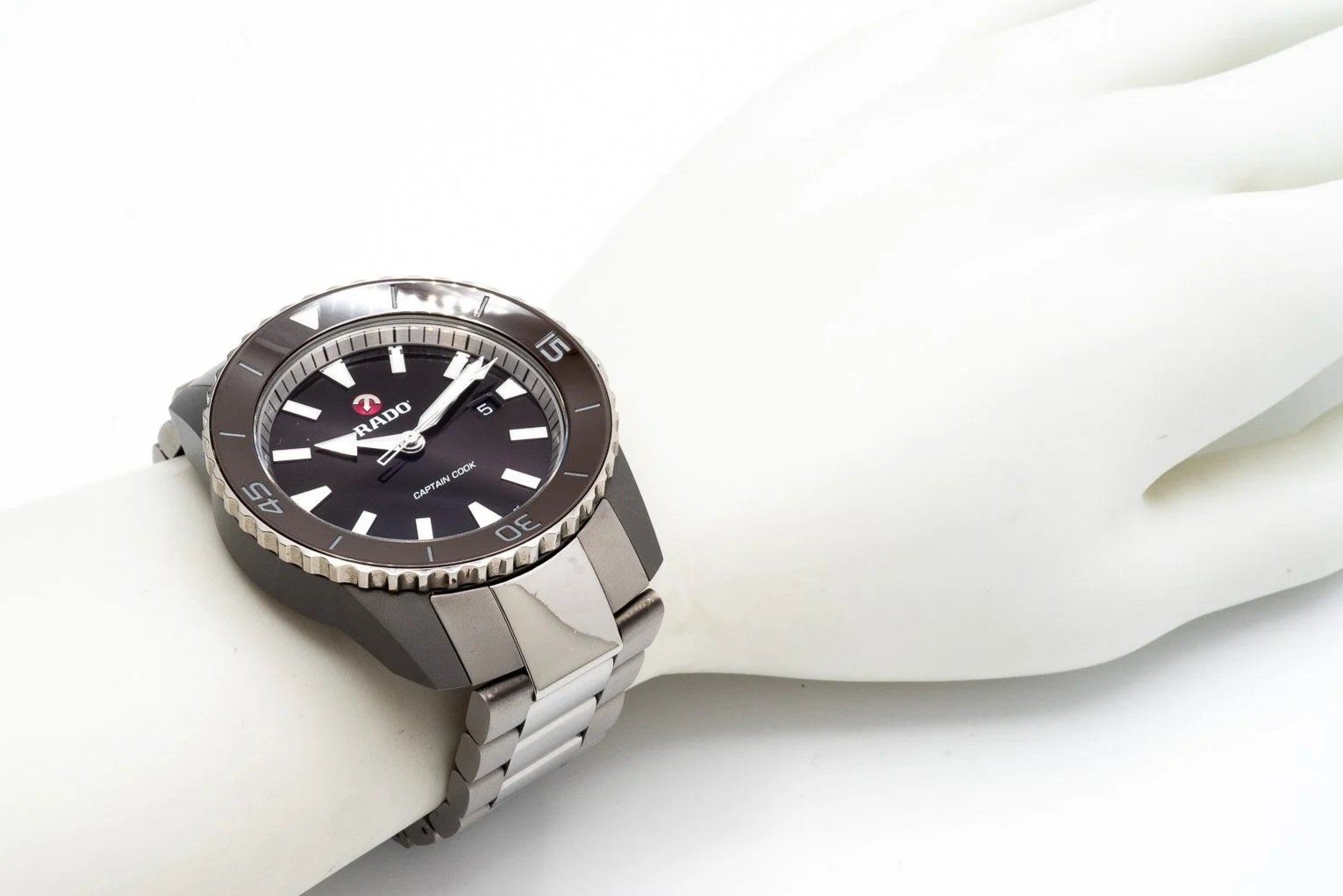 (W)45mm Titanium Ceramic Rado Hyperchrome Captain Cook Automatic Wristwatch