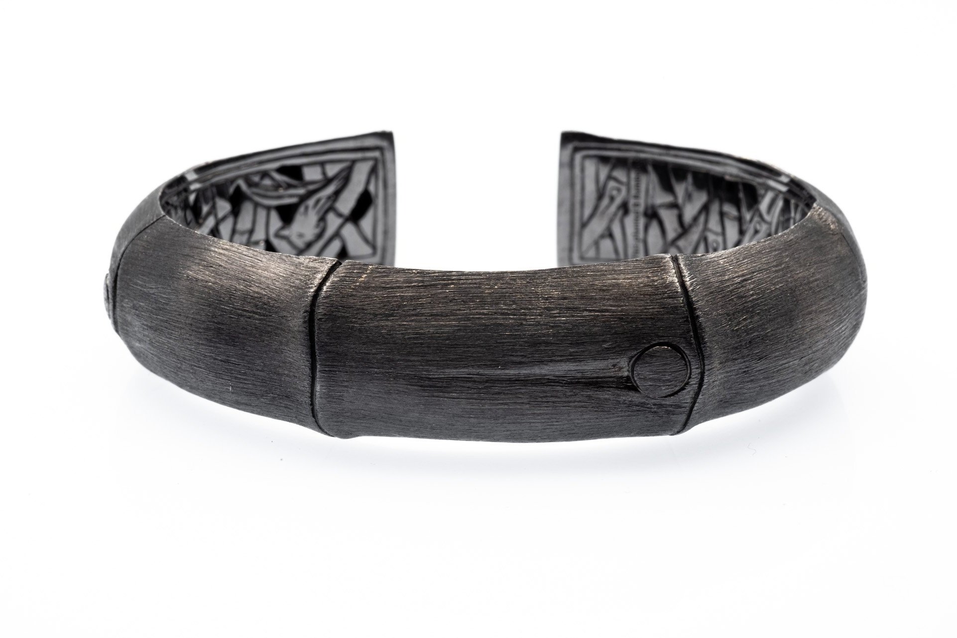 (F)Sterling Silver John Hardy Designer Cuff Bracelet