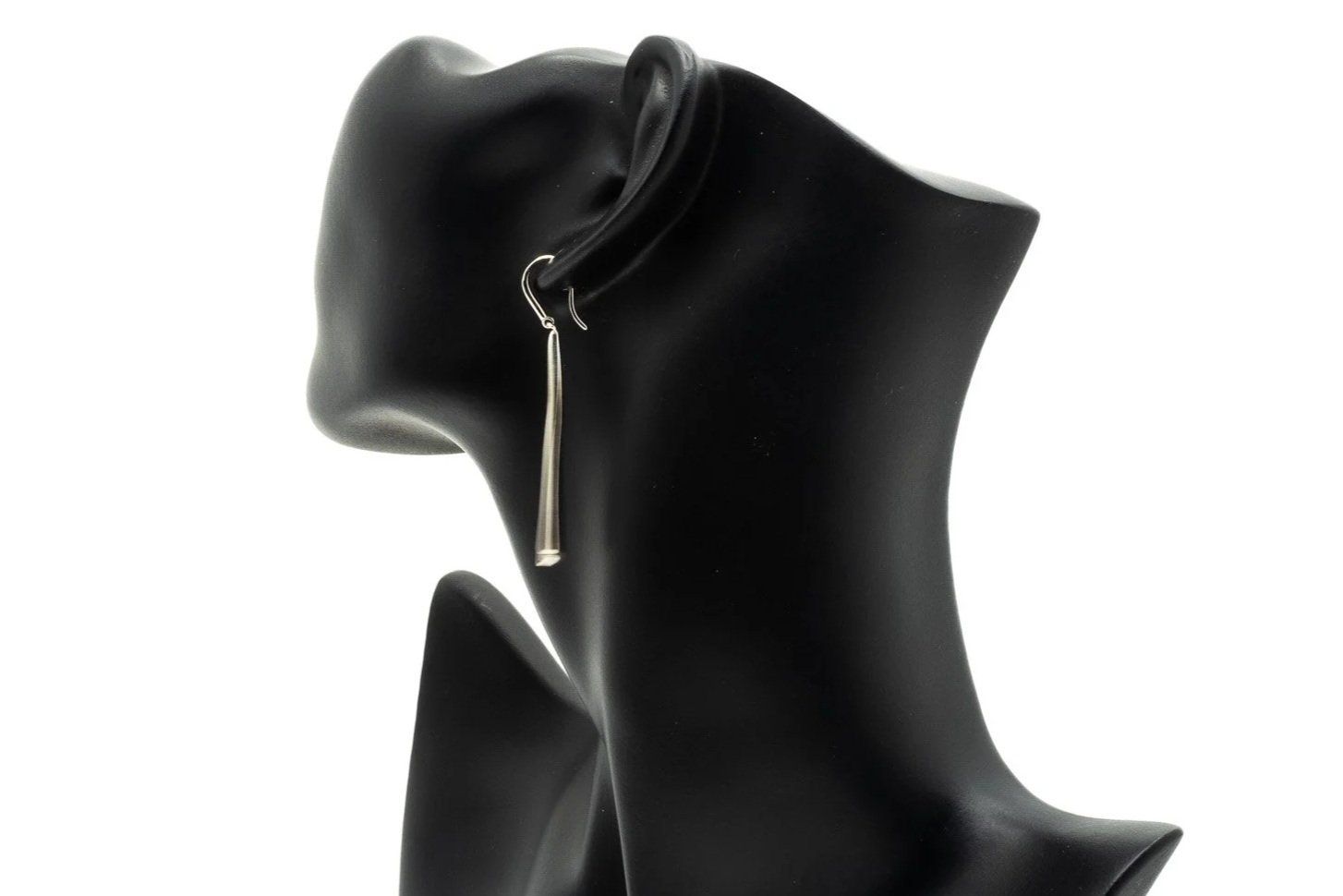 (B)Sterling Silver Drop Dangle Shepherd Hook Tiffany & Co. Designer Earrings