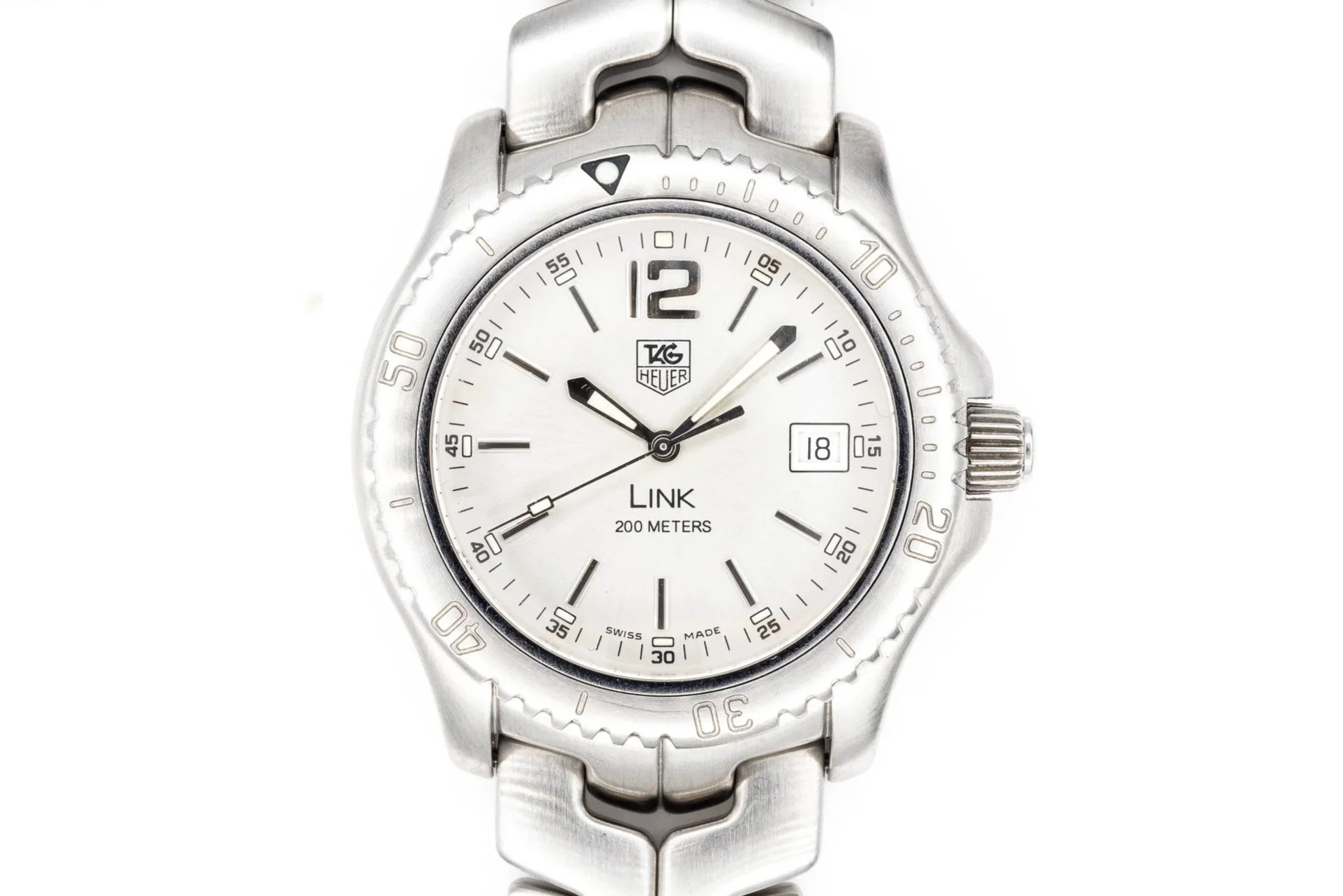 (T)42mm Stainless Steel Tag Heuer Link 200M Quartz Wristwatch