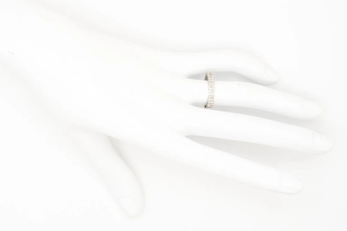 (H)White Gold Round Brilliant Cut Diamond Band