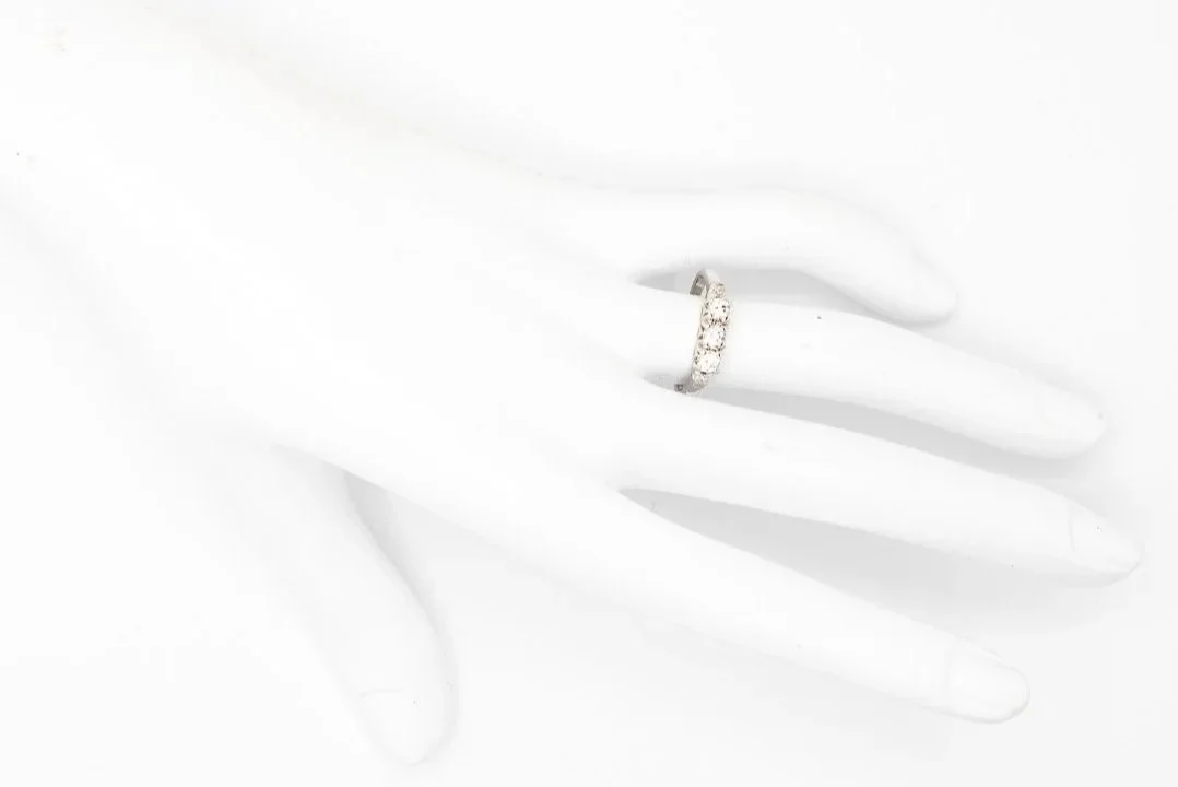 (H)White Gold Multi Diamond Five Stone Ring