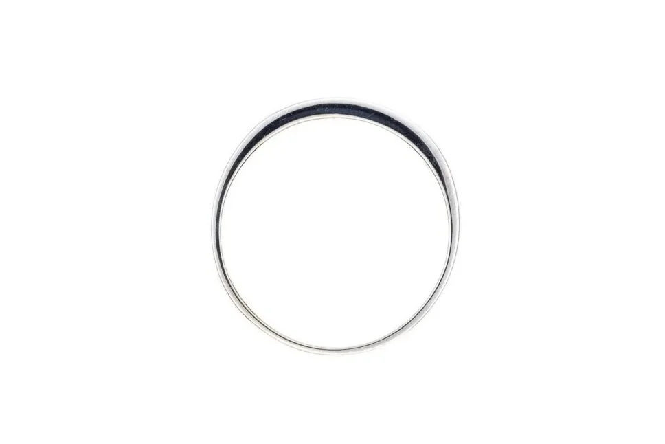 (F)White Gold Round Brilliant Cut Diamond Band