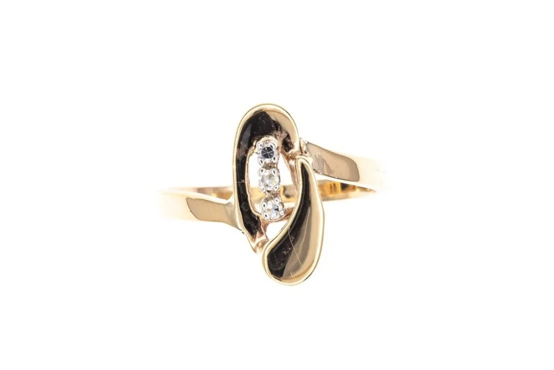 (T)Yellow White Gold Multi Diamond Ring