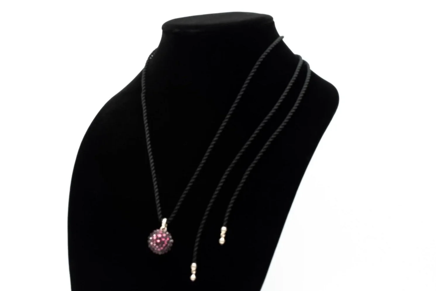 (S)Sterling Silver Rhodolite Garnet David Yurman Designer Pendant
