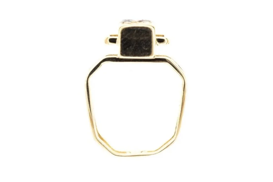 (F)Yellow Gold Round Brilliant Cut Multi Diamond Band