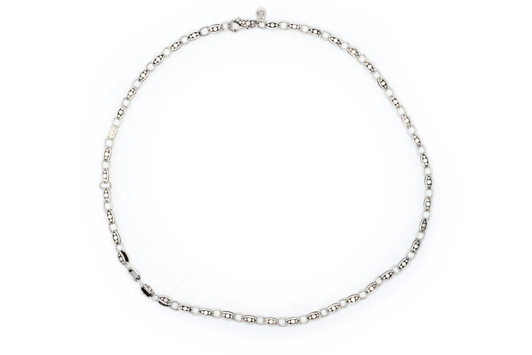 (T)Sterling Silver John Hardy Dot Necklace