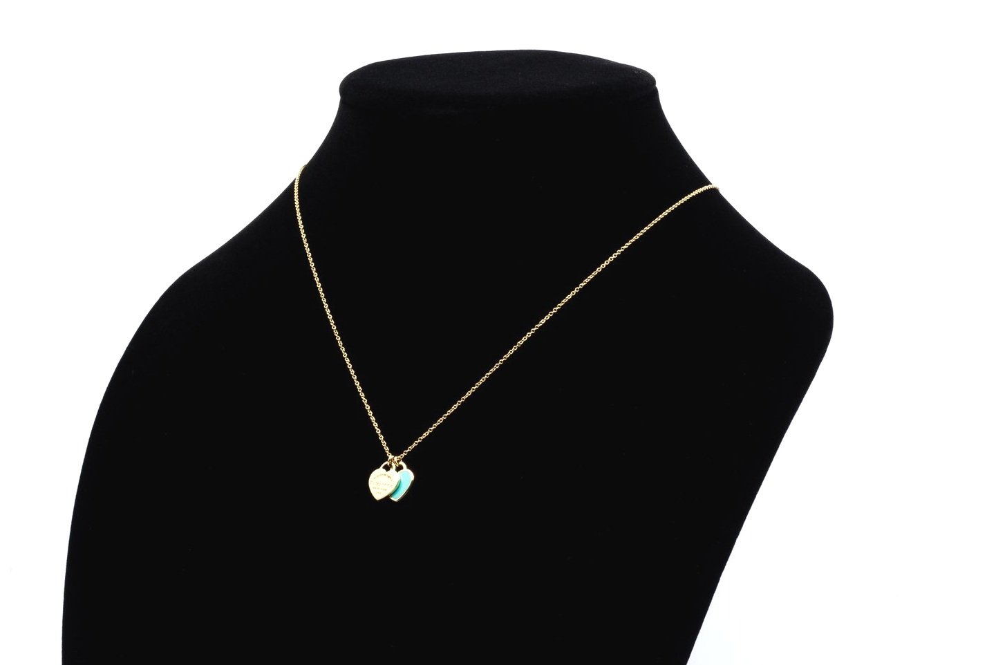 (S)Yellow Gold Blue Enamel Tiffany & Co. Cable Link Chain