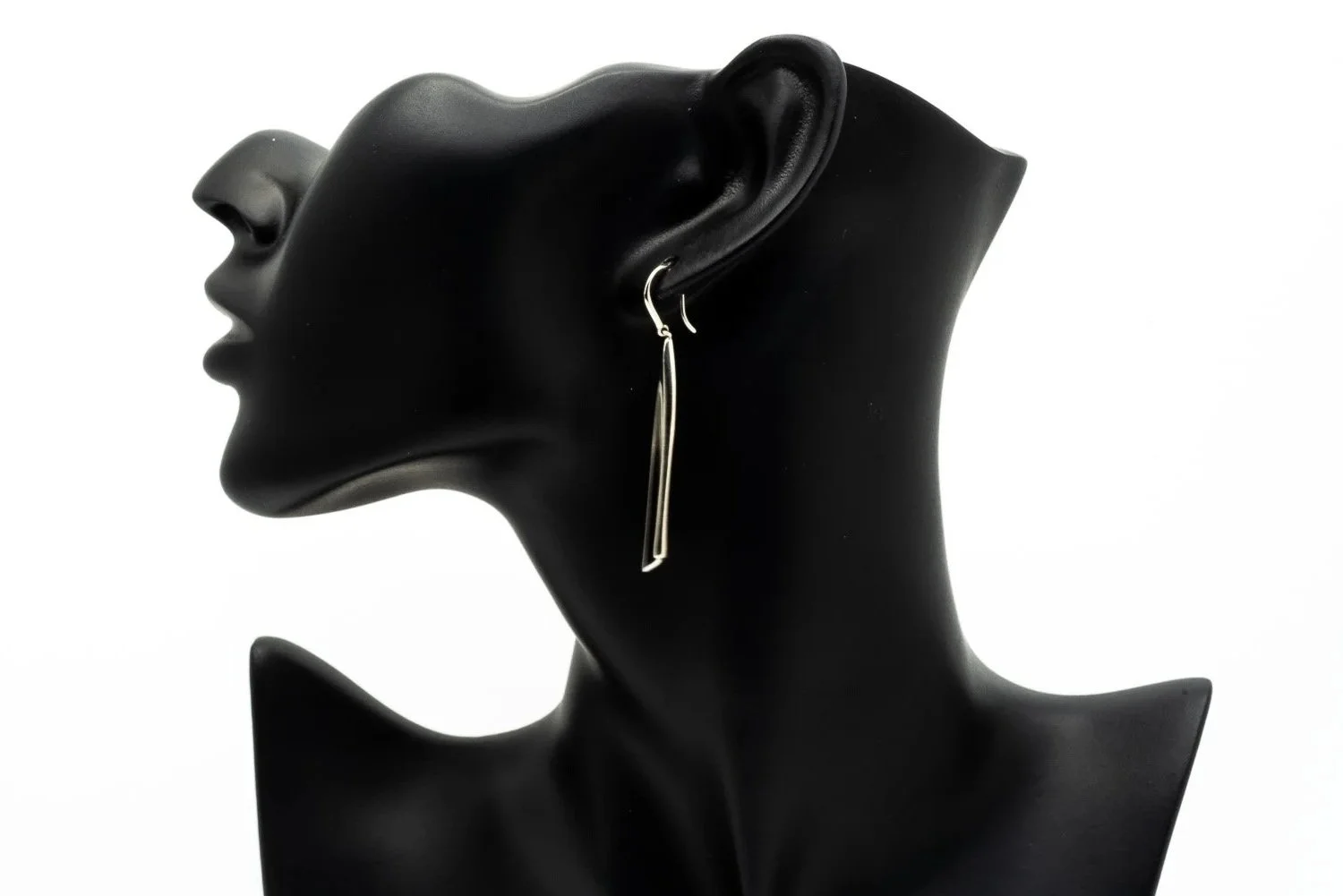 (S)Sterling Silver Drop Dangle Shepherd Hook Tiffany & Co. Designer Earrings