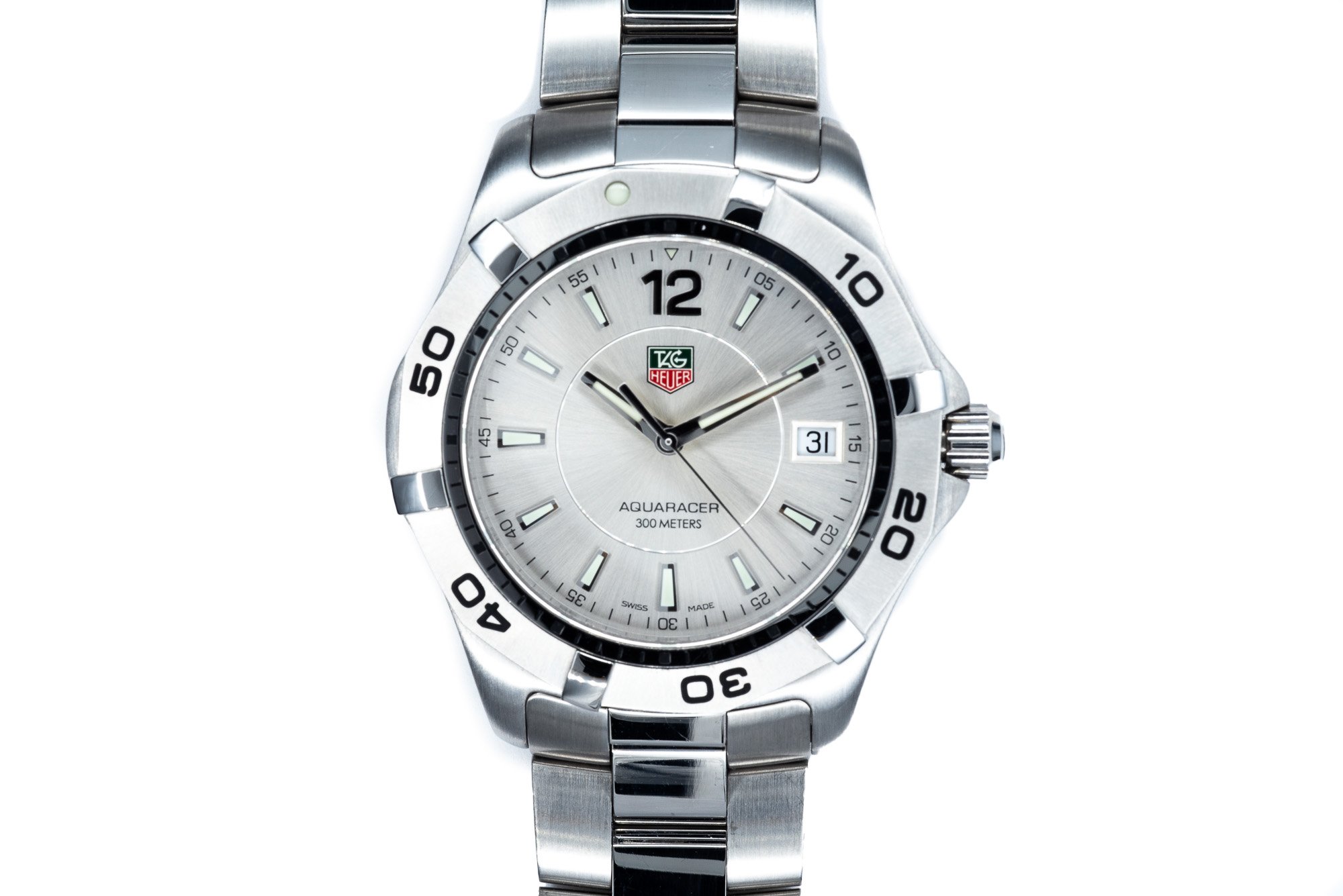 (T)39mm Stainless Steel Tag Heuer Aquaracer Quartz Wristwatch