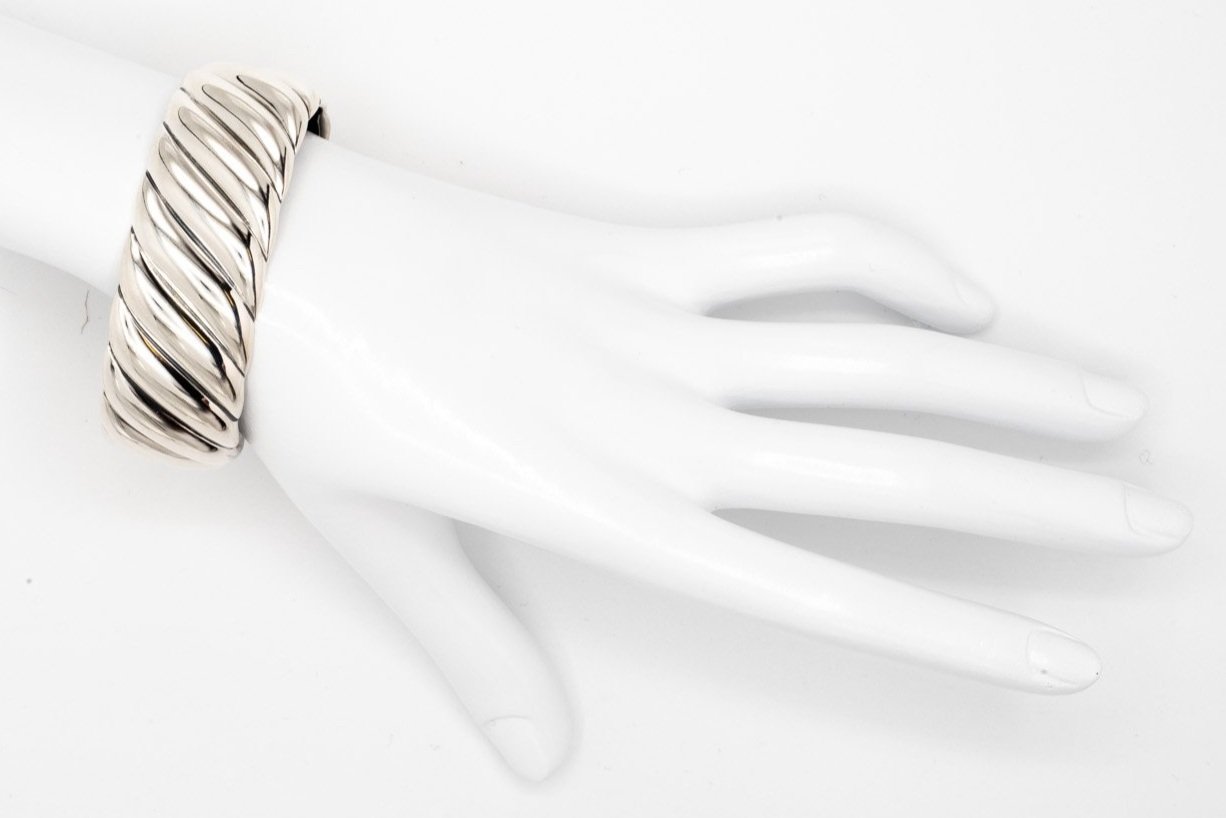 (H)Sterling Silver David Yurman Cuff Bracelet