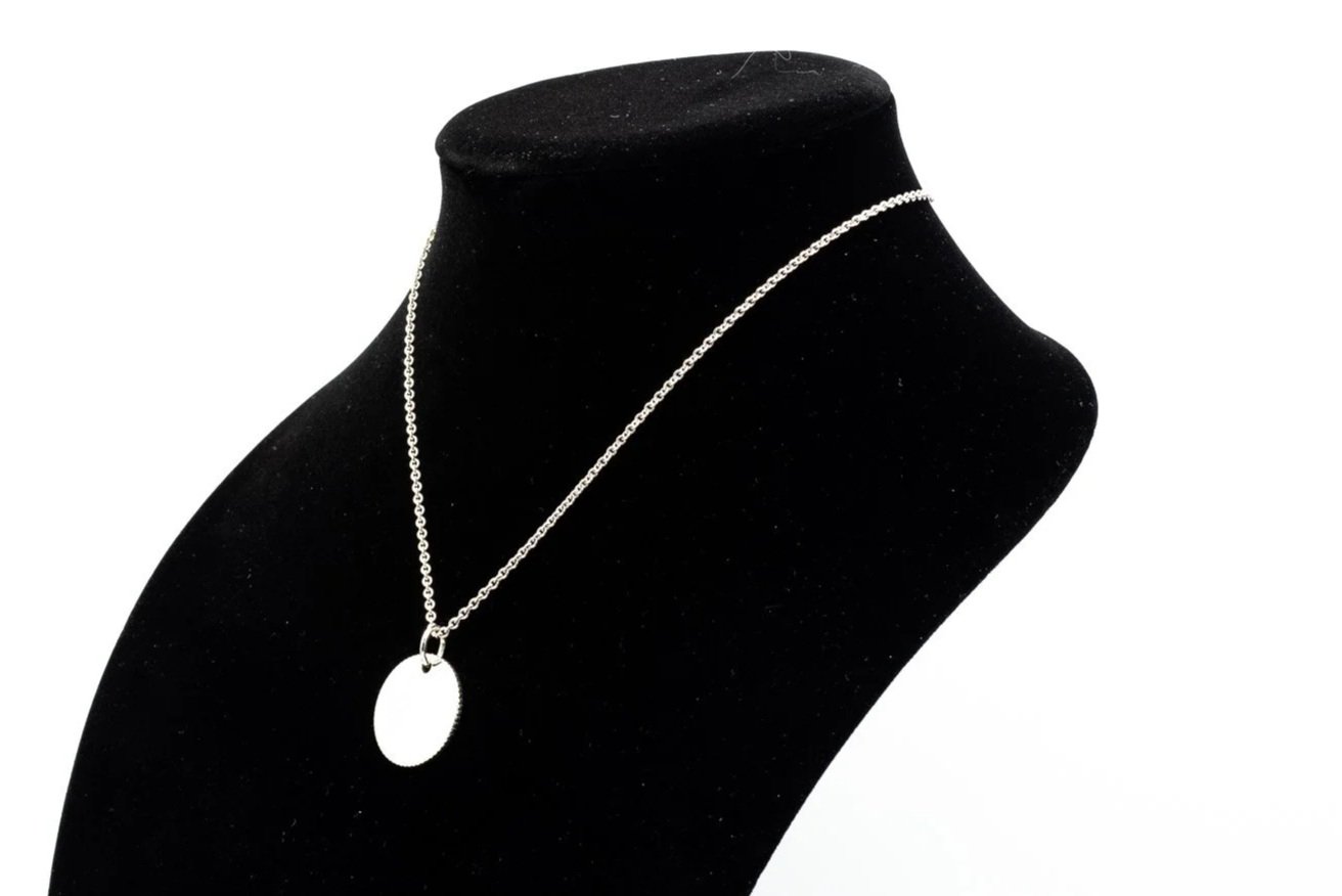 (S)Sterling Silver Tiffany & Co. Circular Pendant