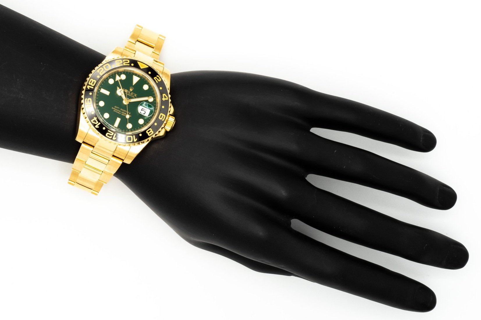 (H)40mm Yellow Gold Rolex GMT Master II Automatic Wristwatch
