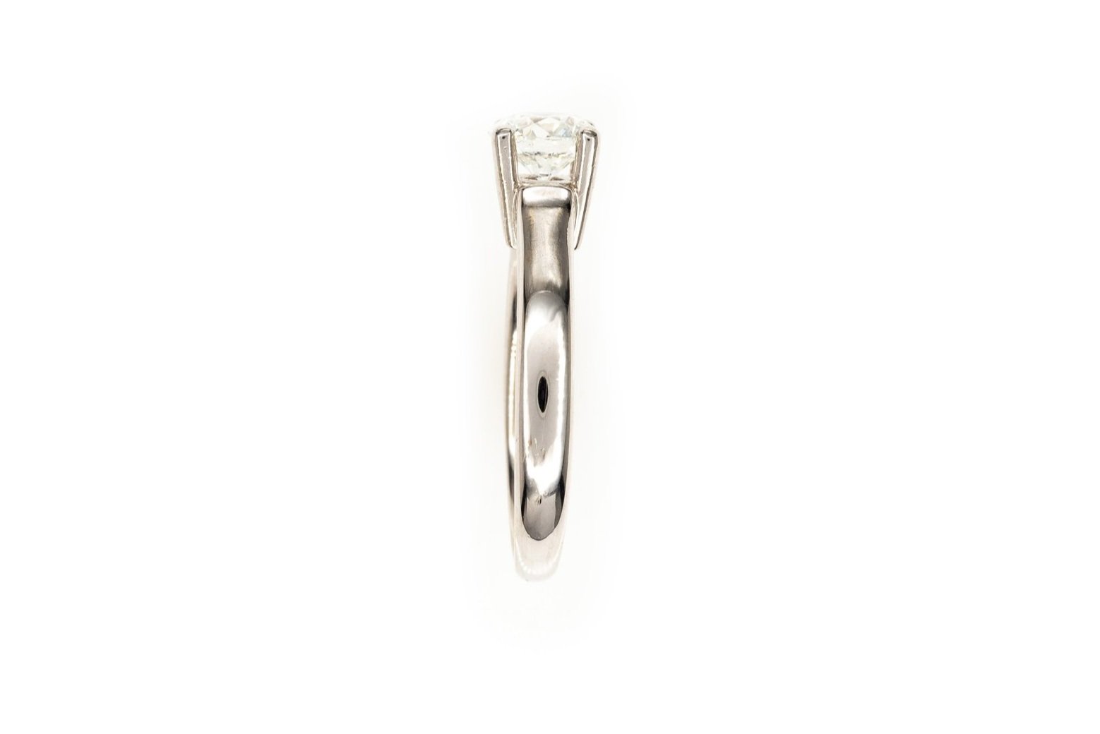 (S)Platinum White Gold Canadian Diamond Birks Engagement Ring