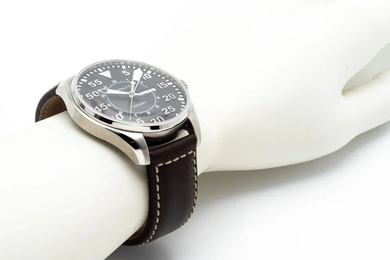 (W)42mm Stainless Steel Hamilton Khaki Aviation Quartz Wristwatch