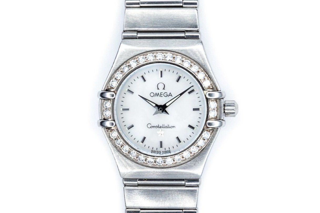 (T)22.5mm Stainless Steel Omega Constellation My Choice Mini Quartz Wristwatch