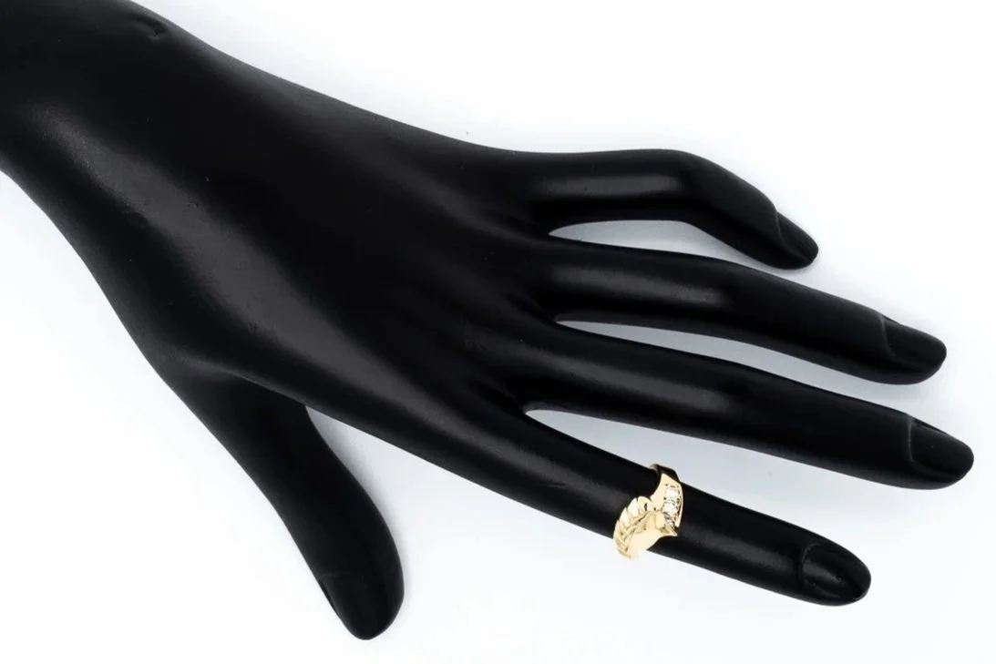 (H)Yellow Gold Multi Diamond Ring