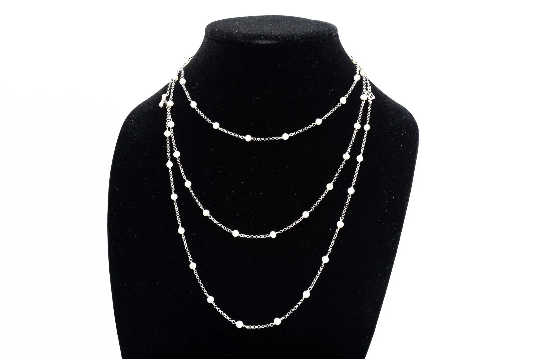 (F)Sterling Silver Freshwater Cultured Pearl David Yurman Necklace