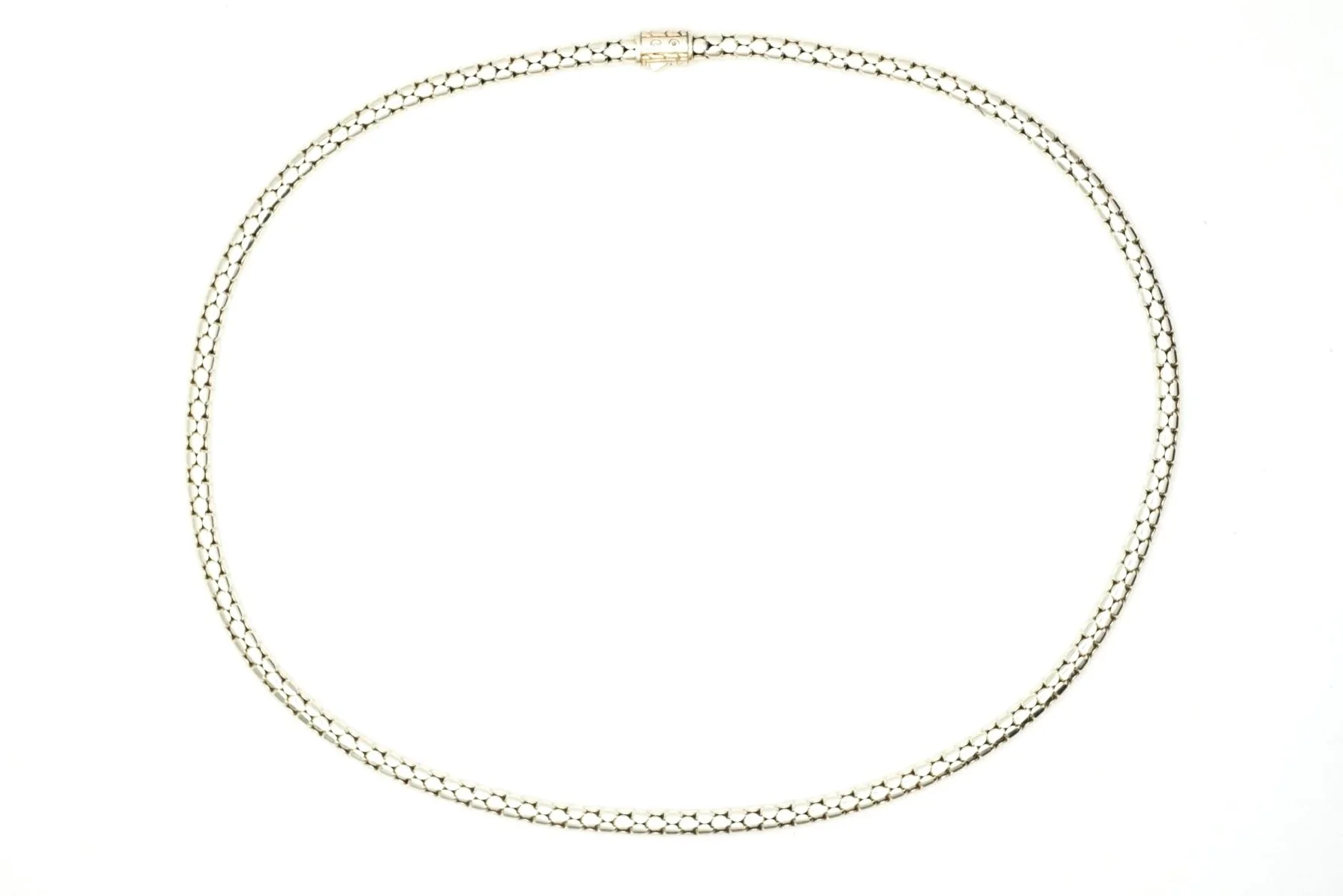 (T)Sterling Silver John Hardy Dot Designer Necklace