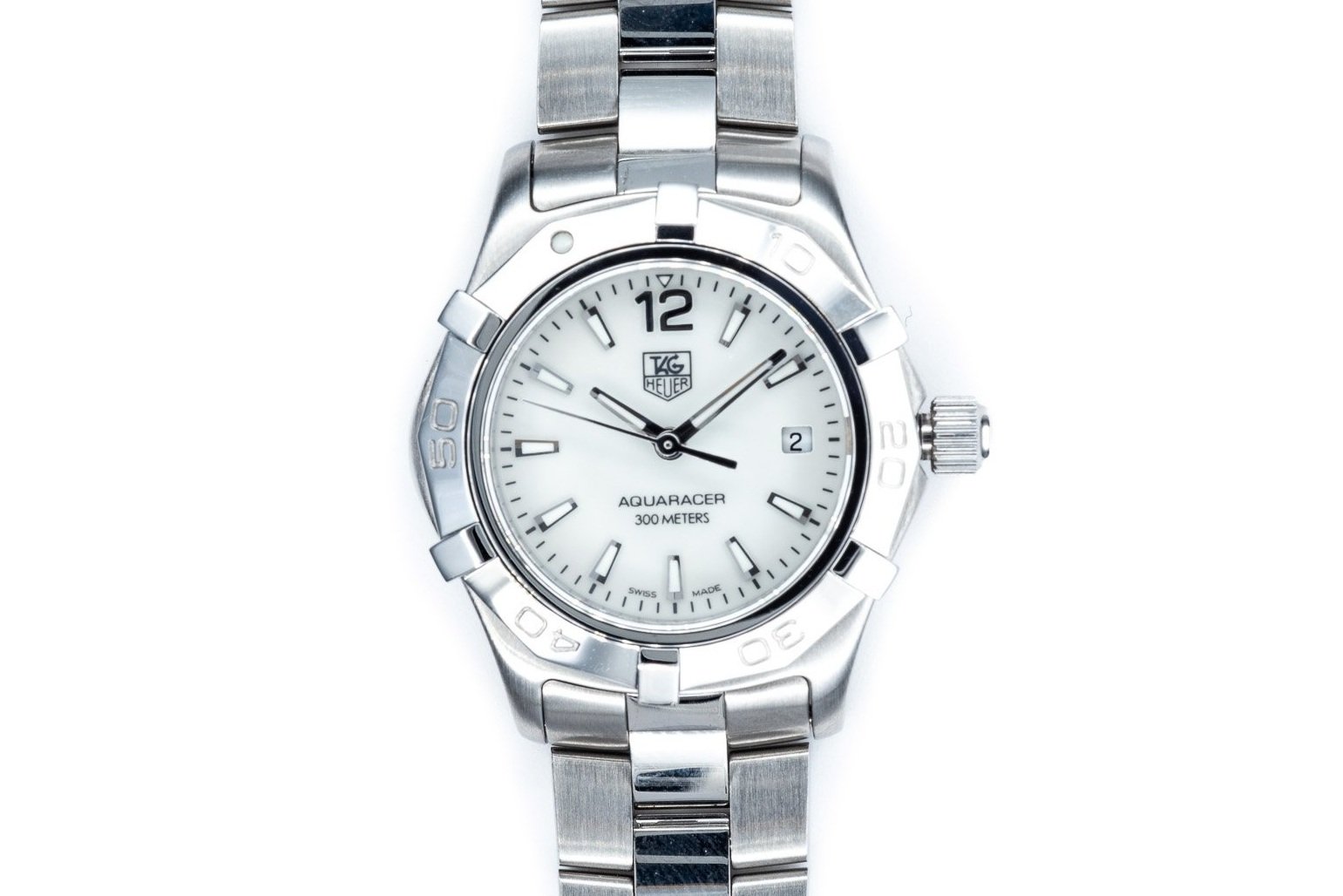 (T)27mm Stainless Steel Swiss Made Tag Heuer Aquaracer Quartz Wristwatch