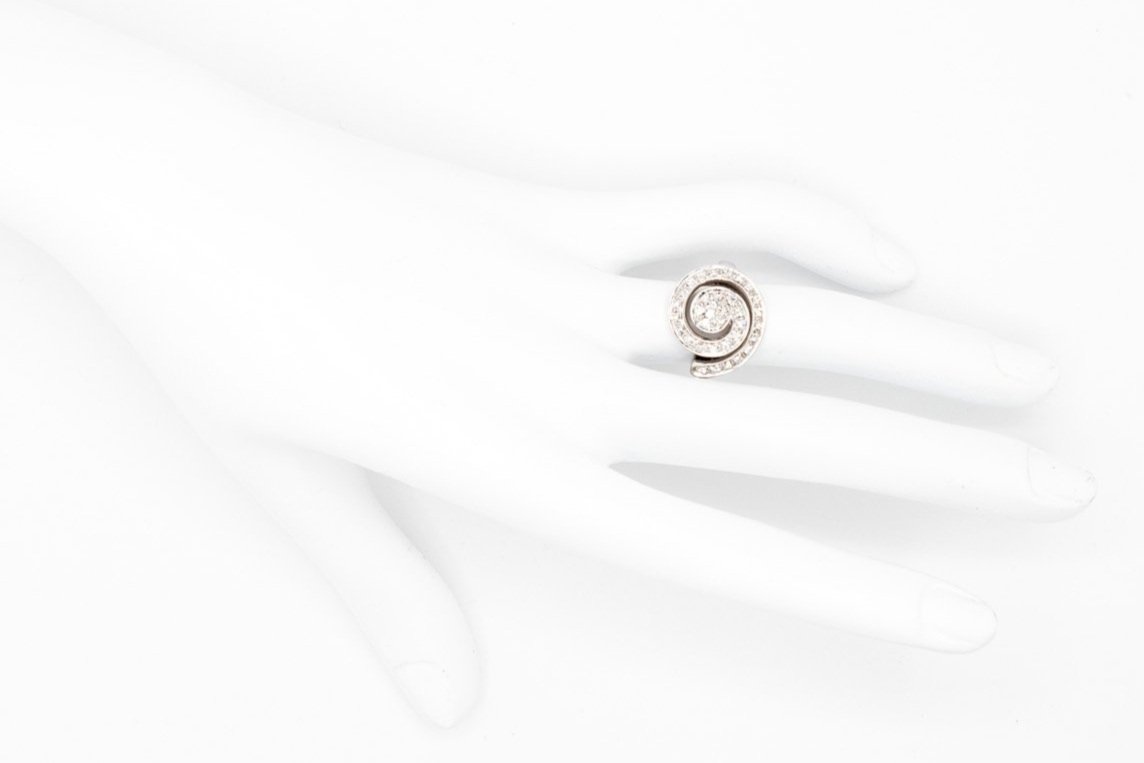 (H)White Gold Single Cut Multi Diamond Ring
