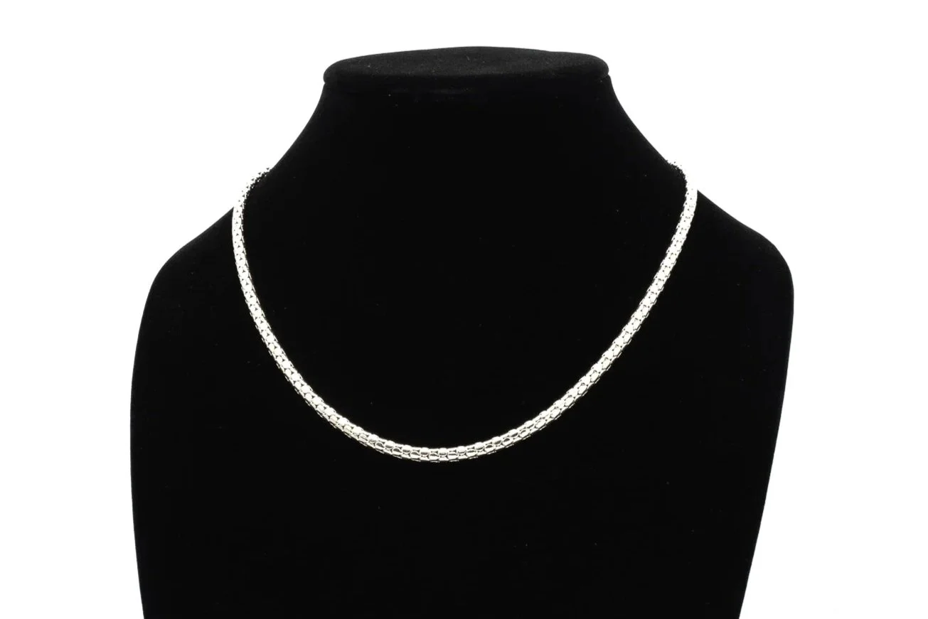 (F)Sterling Silver John Hardy Dot Designer Necklace