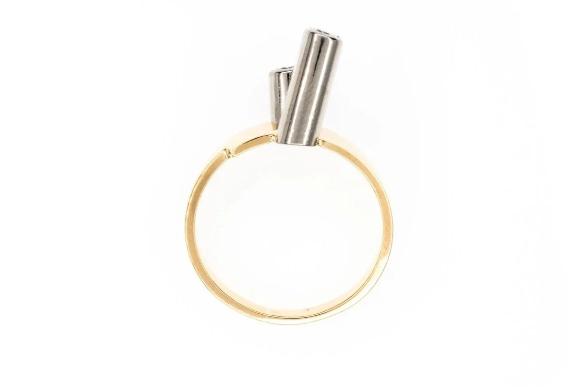 (F)Yellow Gold Round Brilliant Cut Multi Diamond Ring