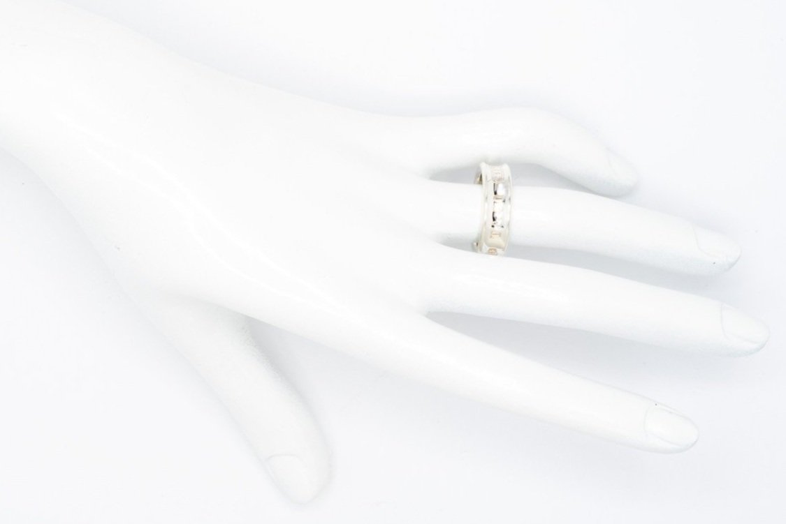 (H)Sterling Silver Tiffany Designer Ring