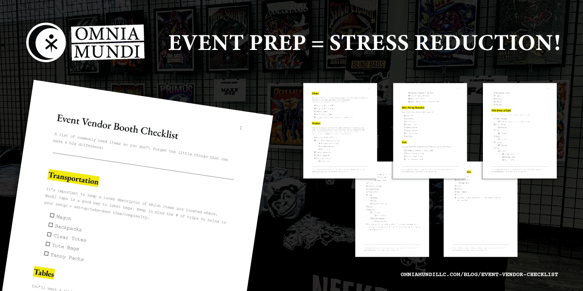 Event Vendor Checklist