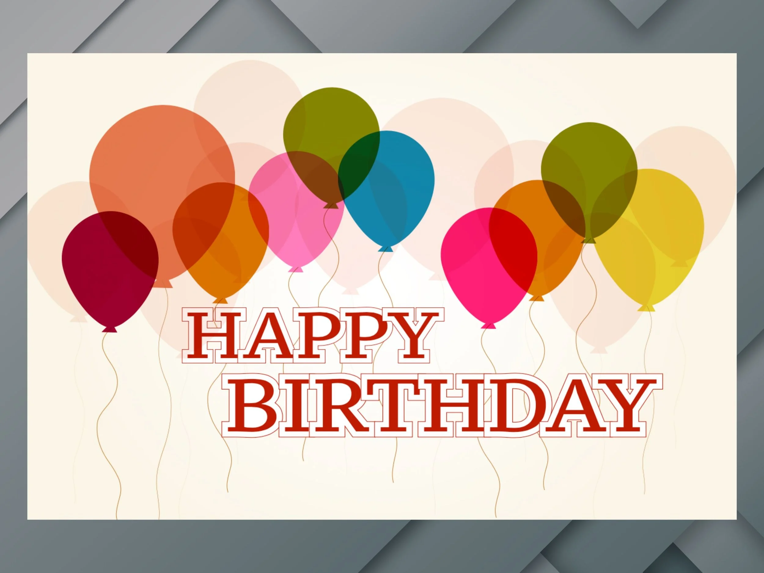 Happy Birthday Postcard