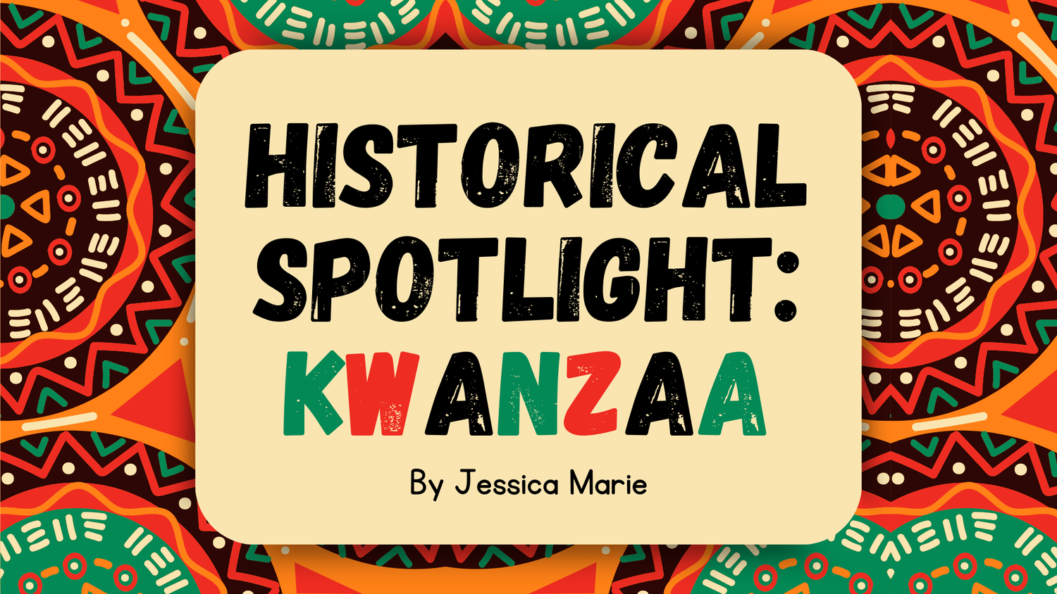 Historical Spotlight: Kwanzaa episode artwork