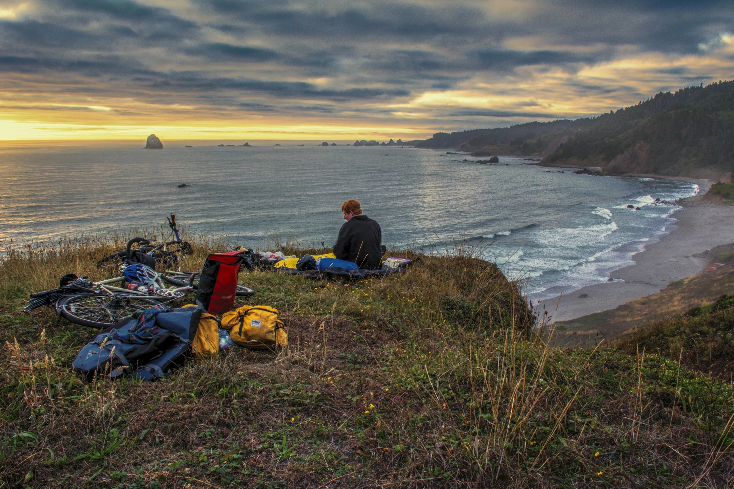 Awesome Camp Site on out Last Night of the Ride