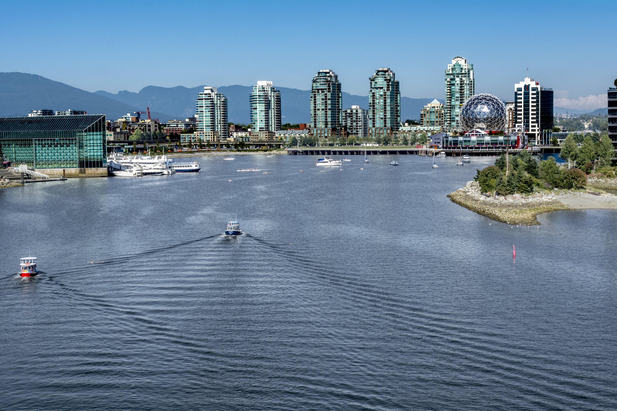 Water Taxis Around Downtown Vancouver, Canada