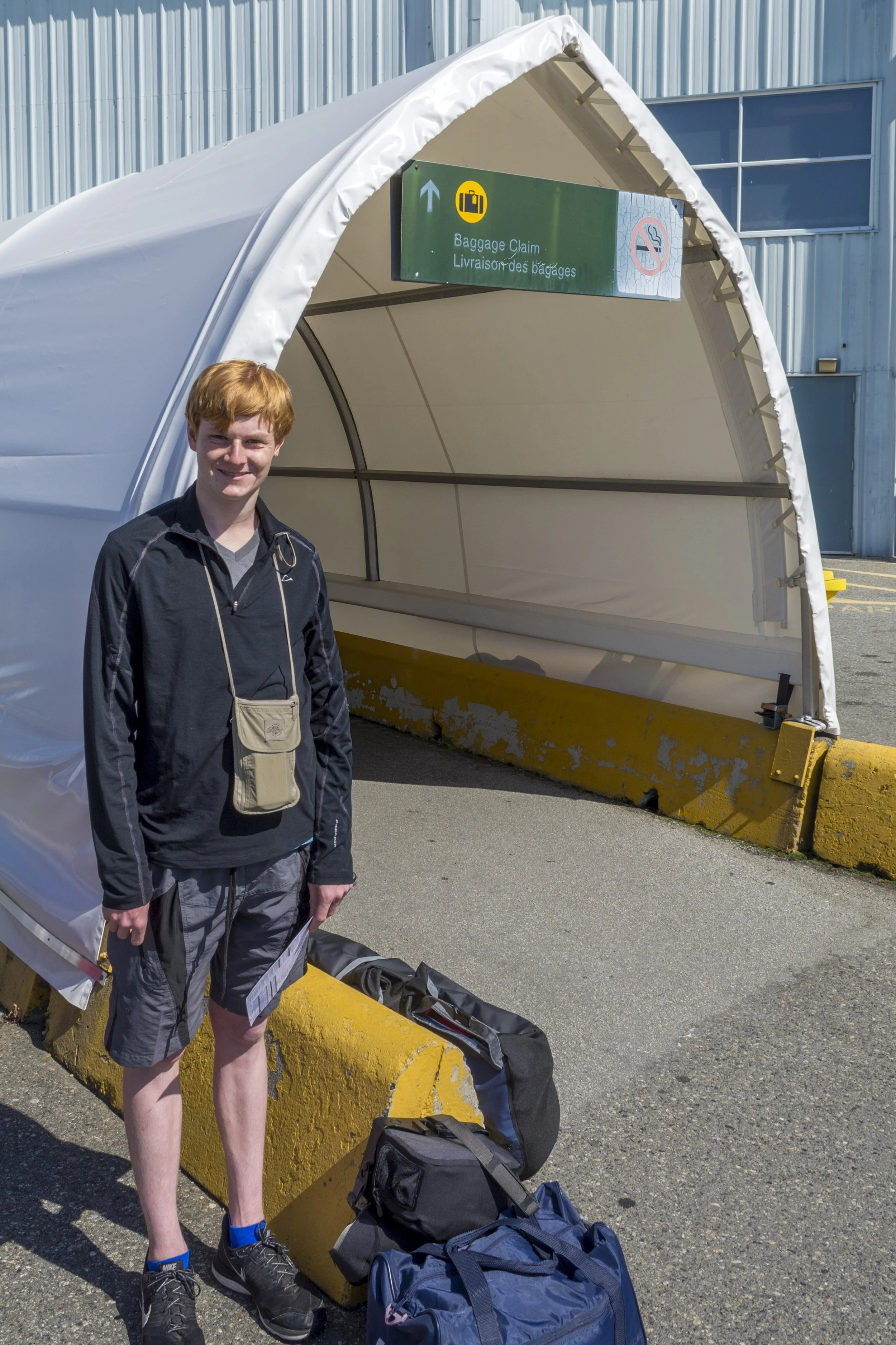 Elliot Arriving in Vancouver
