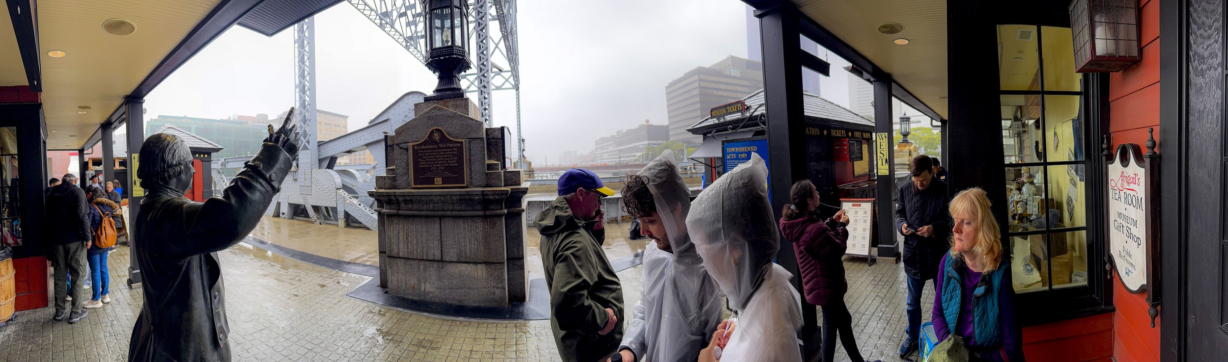 Boston Tea Party Museum on a Rainy Day