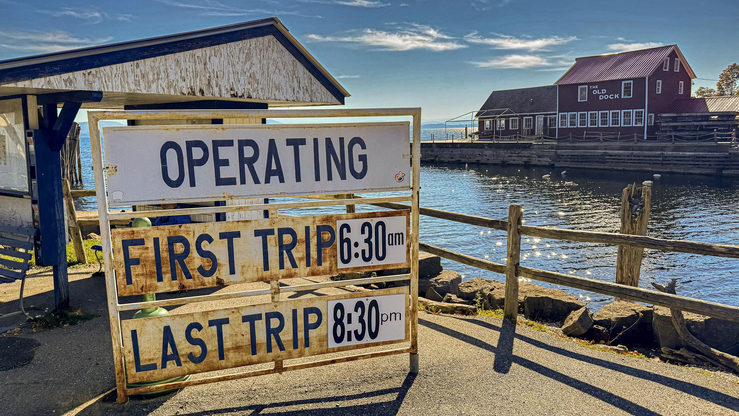 Essex Ferry Station to Vermont Across Lake Champlain