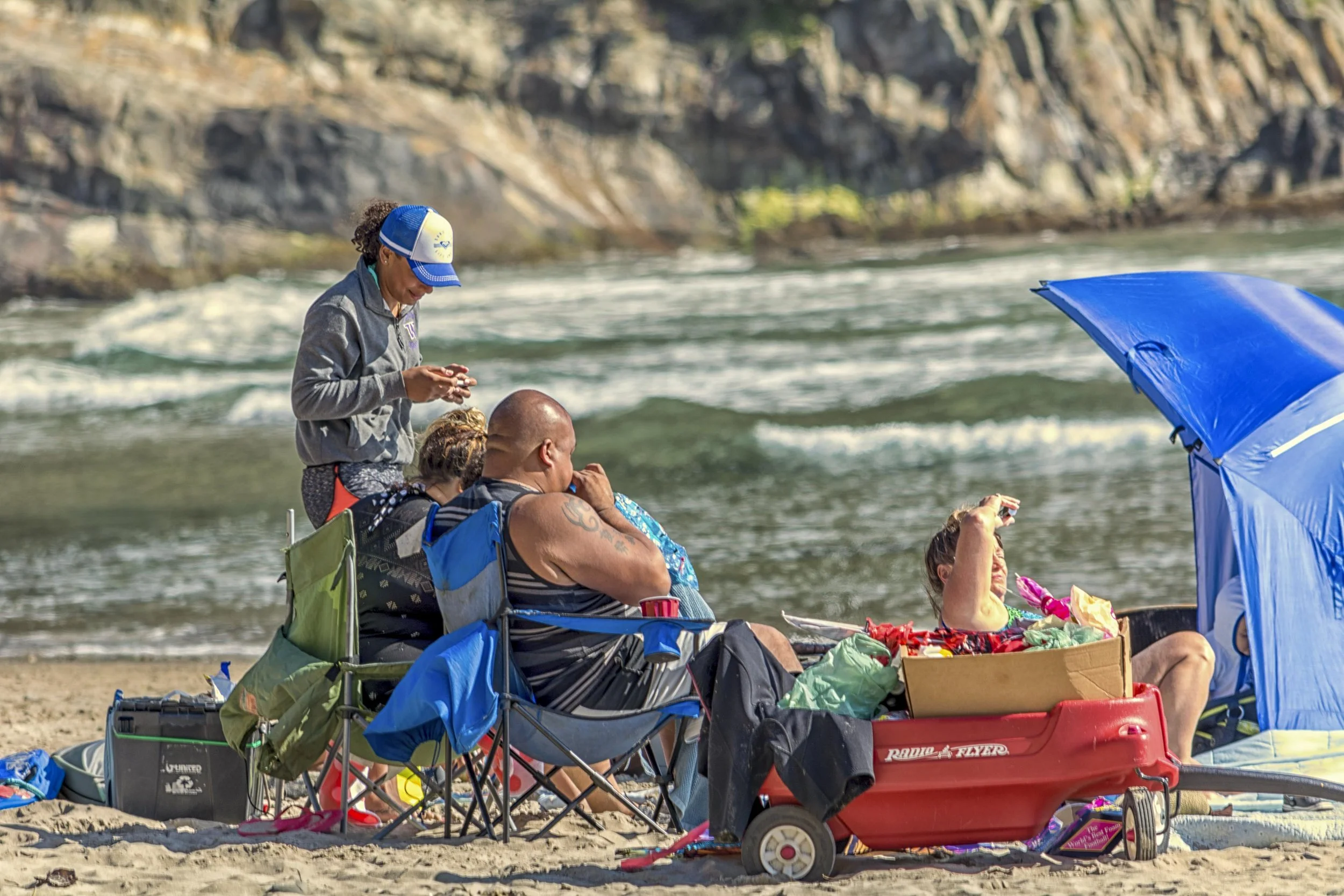 Local Family at the Beach