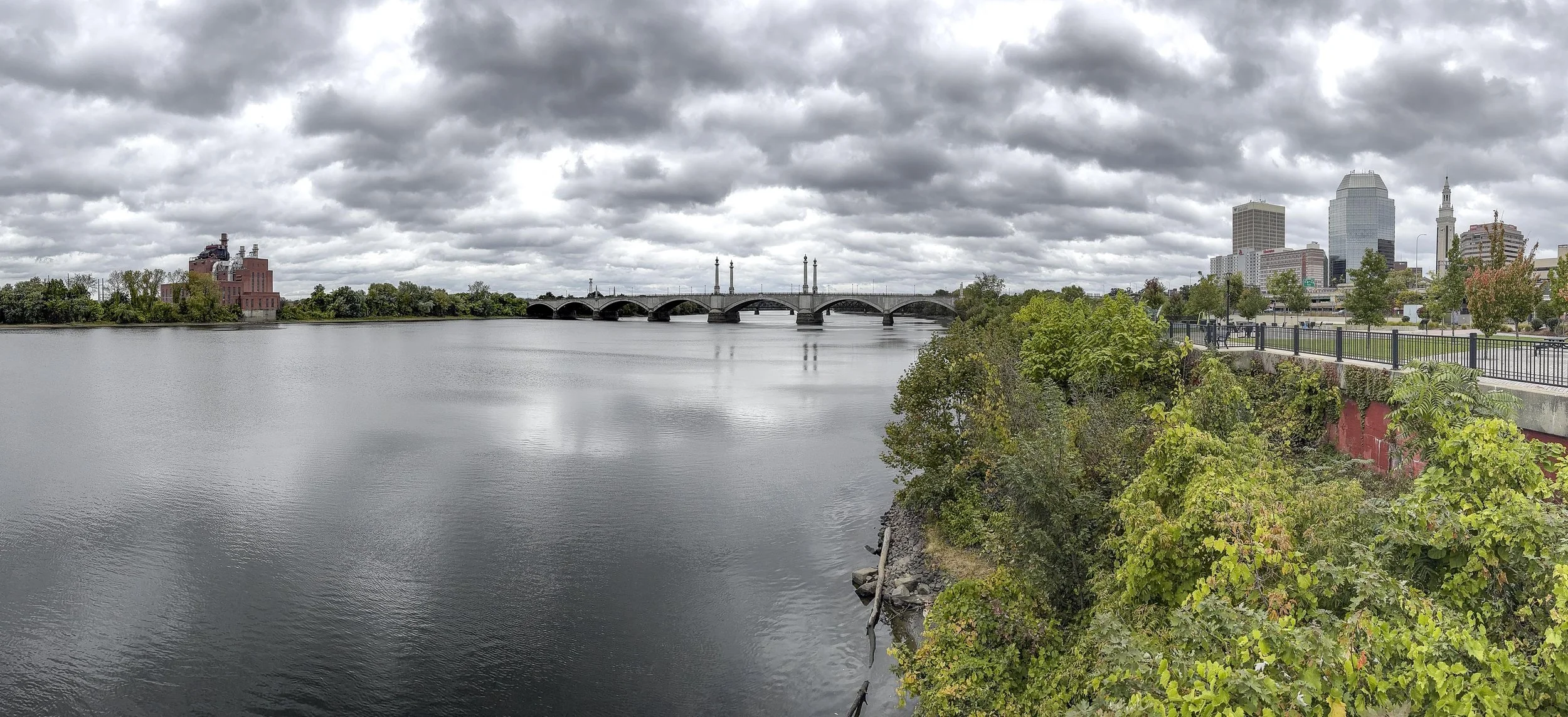 Hampden County Memorial Bridge, also known as the Springfield Memorial Bridge