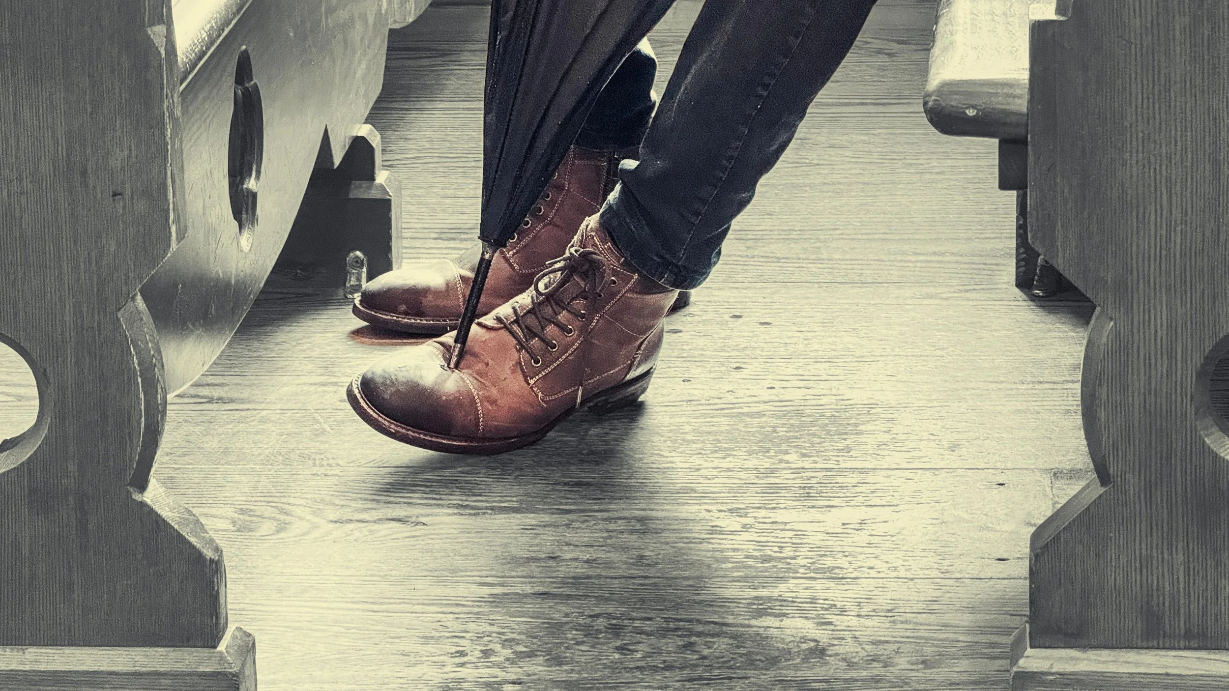 Nice Boots & An Umbrella