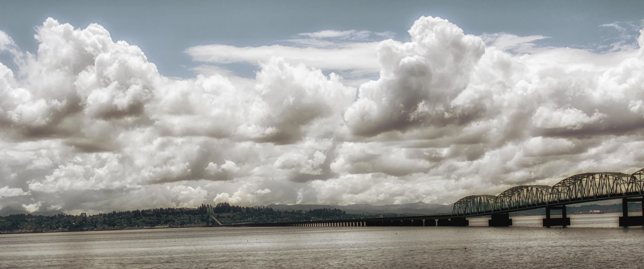 View of Oregon Across the Mighty Columbia River 