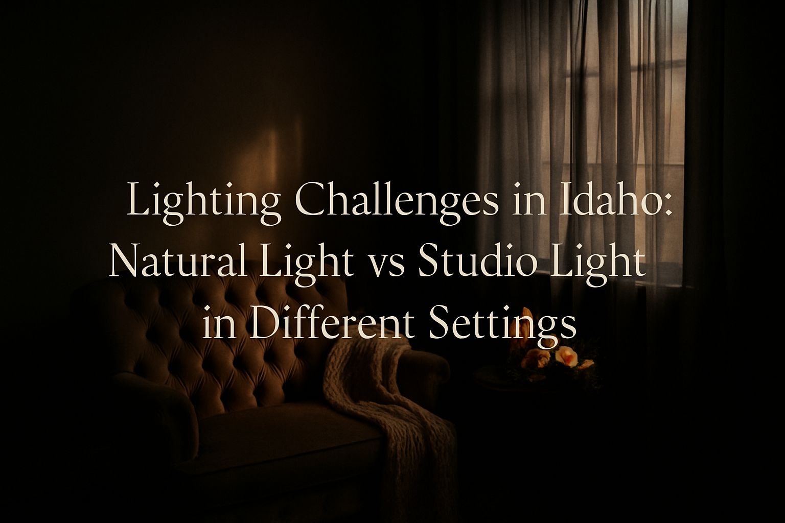 Lighting Challenges in Idaho: Natural Light vs. Studio Light in Different Settings
