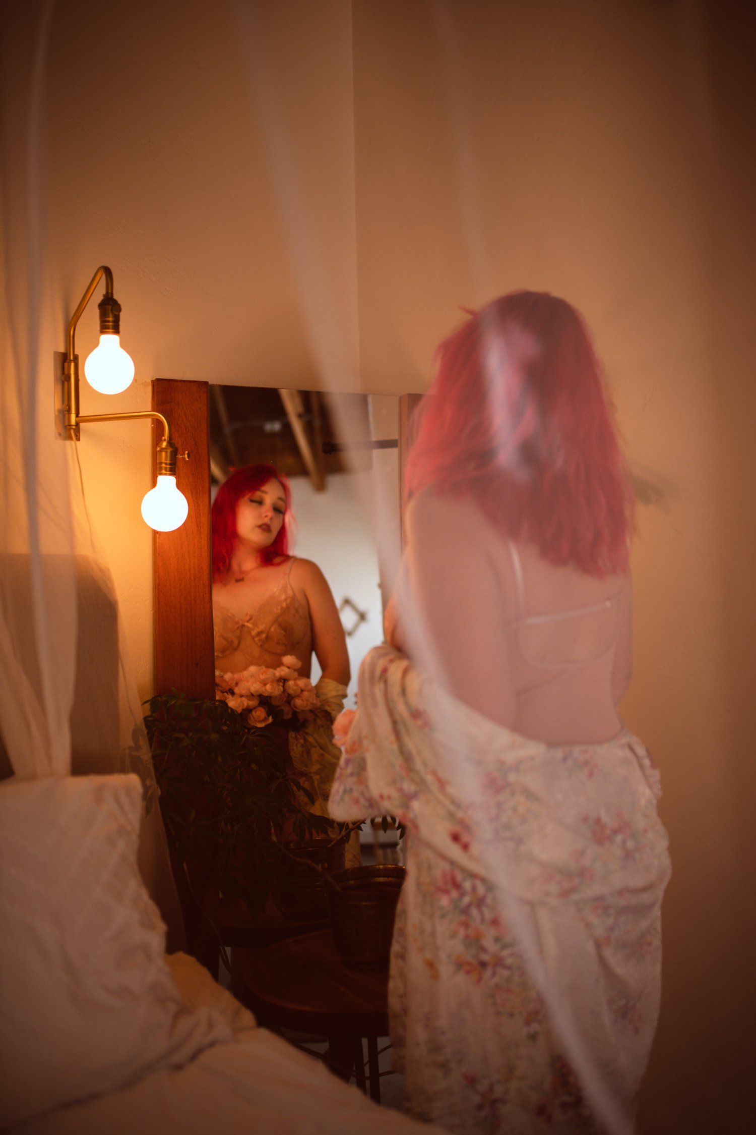 Cozy Boudoir Session Boise Studio