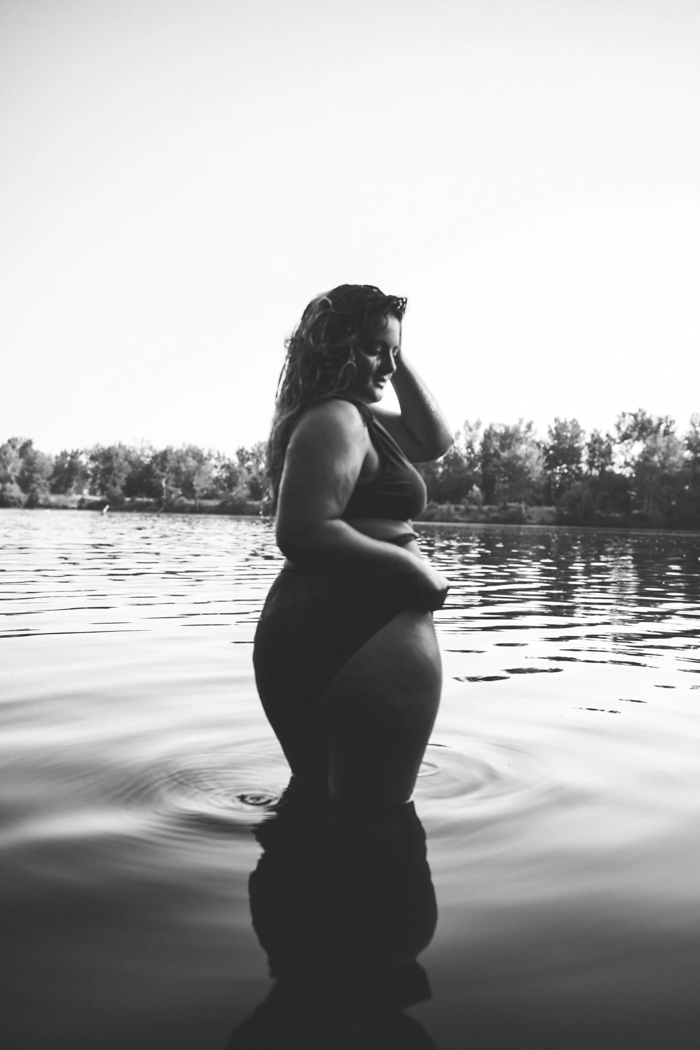 Postpartum Boudoir Boise Natural Light