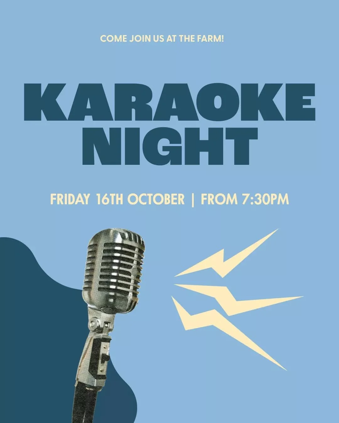 🎤 Karaoke is coming to The Farm!

Grab the crew, pick your favourite song and get ready to have a crack at the mic.

Join us Friday 16 October from 7:30&ndash;11pm for a night of big tunes, good times and plenty of questionable singing. 😉

Free ent