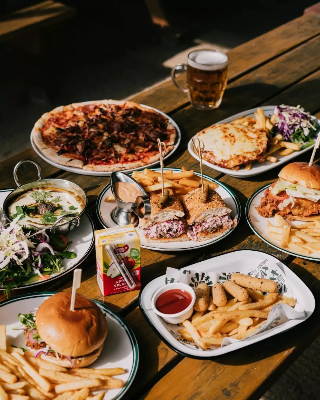 Good food, cold drinks and plenty of reasons to pull up a seat at the Farm 🍻

Bring the crew, order a few favourites for the table and settle in, there&rsquo;s always something good coming out of the kitchen.