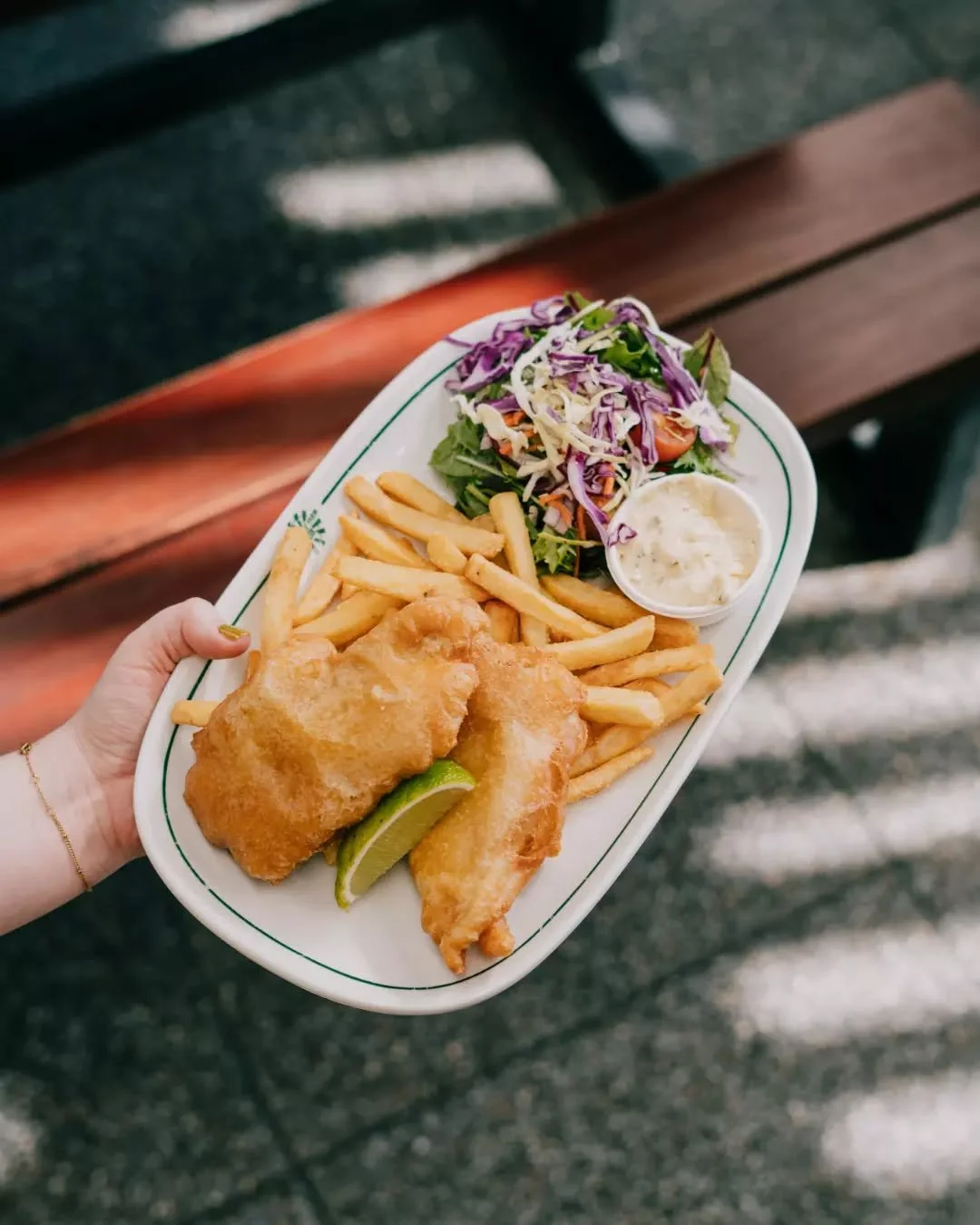 Crispy, golden and always a good idea! Our fish &amp; chips are calling 🐟

Grab a plate, add a cold drink and settle in at the Farm. For bookings this week head to the link in our bio.
