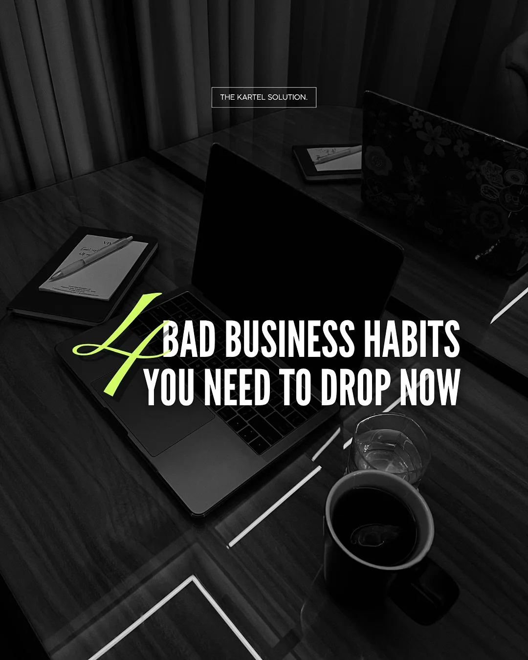 4 Bad Business Habits You Need to Drop Now
Some habits feel harmless. But behind the scenes, they drain your time, cut into margins, and keep your business stuck.
If you want sustainable growth, these have to go:
1. Discounting to Get the Sale
Und