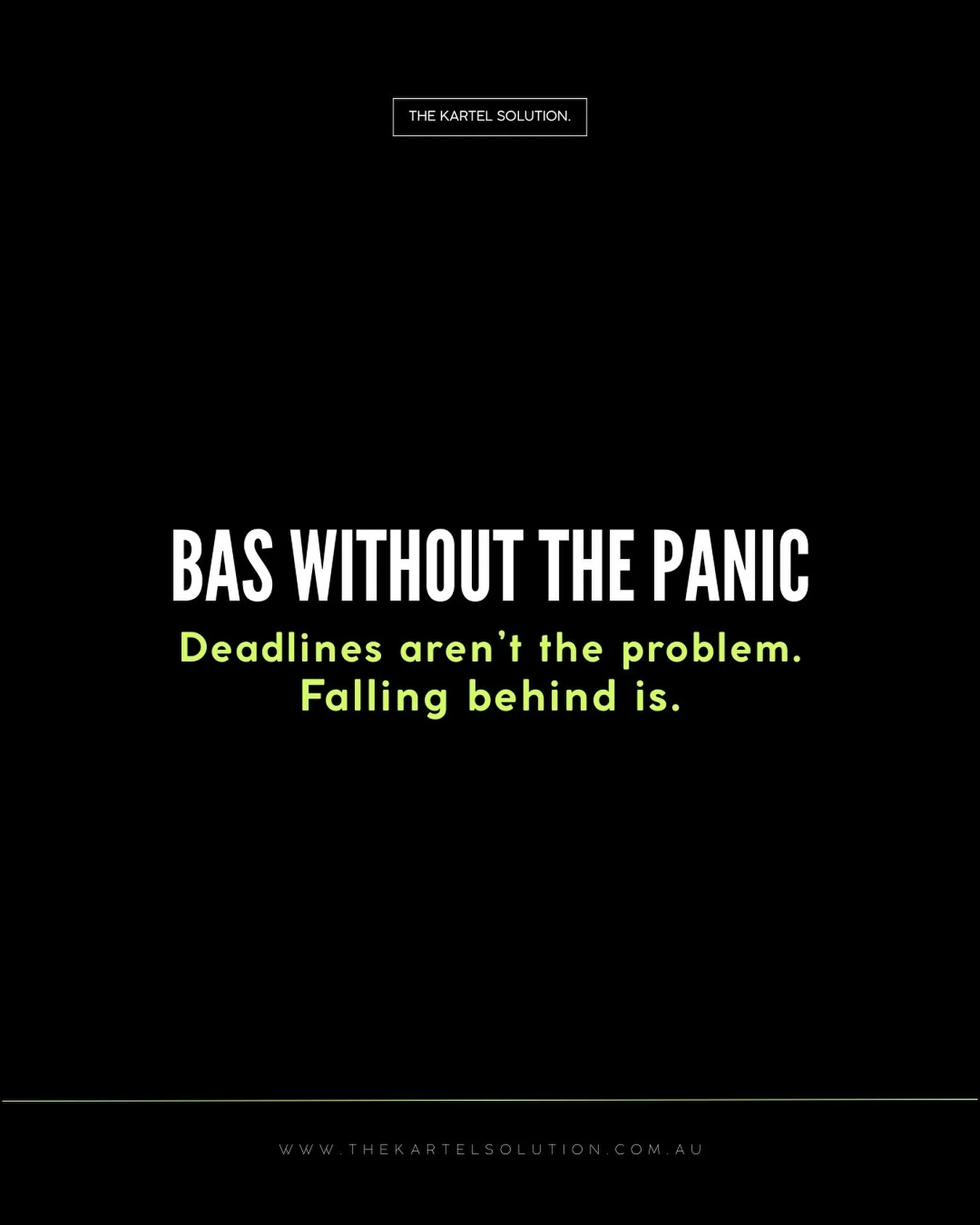 Does every quarter feel like a scramble?
You’re not alone. When bookkeeping slips behind, BAS becomes stressful. It’s not that the work is hard; it’s that you’re racing against time, second-guessing numbers, chasing receipts