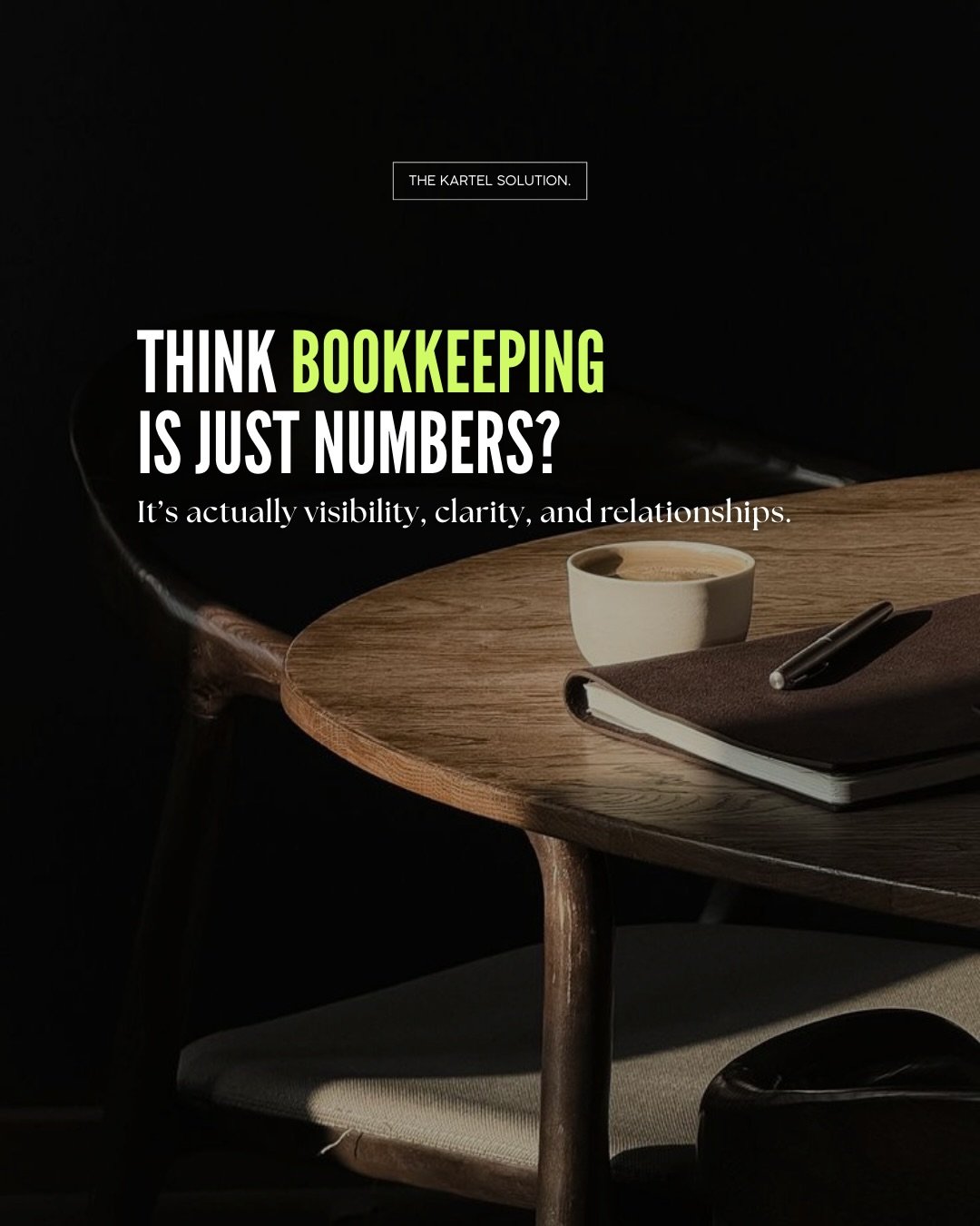 Most people think bookkeeping is just about numbers. It&rsquo;s actually about visibility, clarity, and relationships.

Behind every steady, scalable business is someone keeping the financial story clean, accurate, and calm. That&rsquo;s where real d